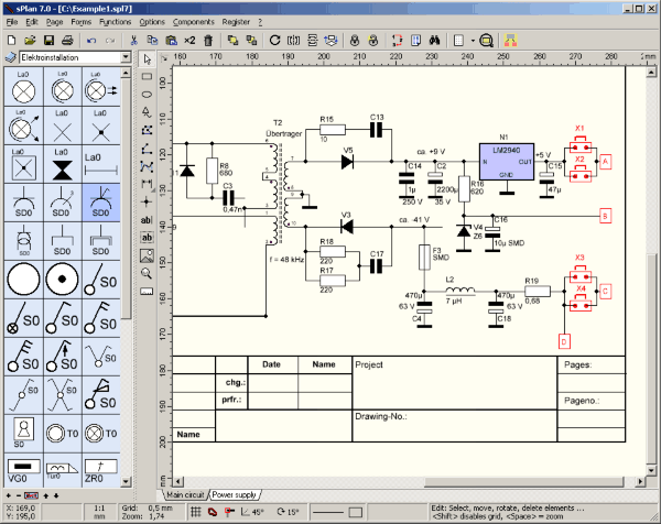 sPlan screenshot